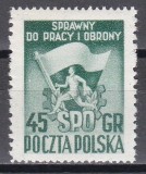 Polonia 1951 - Prima Spartachiadă poloneză, MNH