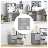 vidaXL Copertă autocolantă pentru șuruburi 12 pcs Gri Sonoma 864646