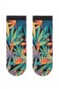 Șosete poliamidă 1/2 cu model frunze colorate, Fantasy 048 - Multicolor, 36-39 (23-25), Conte Elegant