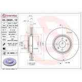 Set disc frana Renault Grand Scenic 2 (Jm0/1) 04.04-06.09, Scenic 2 (Jm0/1) 06.03-07.10, Fata, 300X24mm, ventilat, BREMBO
