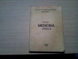 Curs de MEDICINA LEGALA - Vl. Belis, N. Drugescu, V. Dragomirescu - 1979, 279 p.