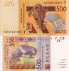 STATELE VEST AFRICANE (TOGO) 500 francs 2012 UNC!!!