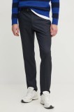 Sisley pantaloni bărbați, culoarea gri, mulata, 47PHSF04M
