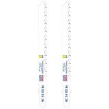 Wilpu HC 14 XD BI - Set panze fierastrau pendular tija cu un prag de prindere (T) 100 mm lemn taiere curba fina 2 bucati