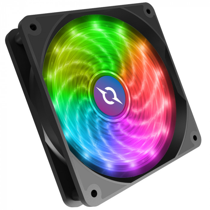 Ventilator 120 mm AQIRYS Cetus 4P-12LD12-RGB