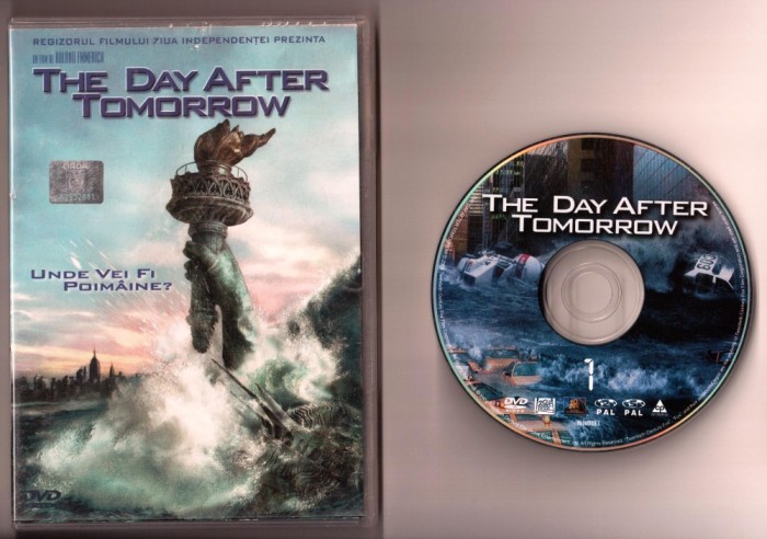 dvd film the day after tomorrow 1 dvd subtitrare in limba romana are timbru dvd original