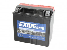 Exide baterie maxiscuter moto YTX14-BS 150x87x145 12V 12Ah 200A Aprilia Benelli foto