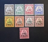 Deutsches Reich - Colonii / Marianen (1901) - Seria Completă "Iahtul Imperial SMY Hohenzollern" (Neștampilat cu gumă și șarnieră / MH) BN1