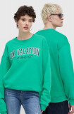 On Vacation bluza College culoarea verde, cu imprimeu, OVC S37