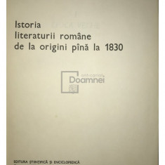 Al. Piru - Istoria literaturii române de la origini până la 1830 (editia 1977)