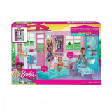 Cumpara ieftin Set casuta de papusi, Barbie, cu piscina, 46 x 32 cm