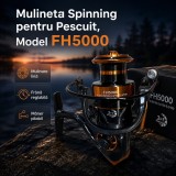 Mulineta Spinning pentru Pescuit, Model FH5000