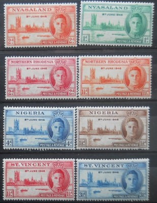 1946 SERII PACEA,COLONII BRITANICE foto