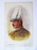 Rara! Carte postala Escorta regală regele Carol I cu ștampilă rară din 1918