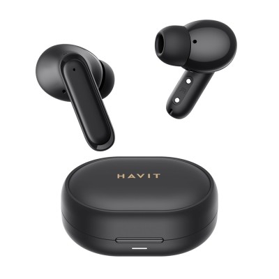 Havit - Wireless Earbuds (TW950) - with Microphone, Bluetooth 5.3, TWS, ENC, Type-C, 400mAh - Black foto