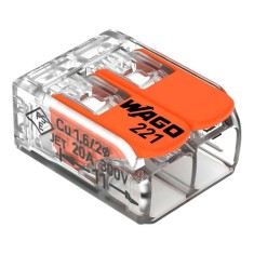 Conector derivatie 2 fire, max. 4 mm&sup2; (100 buc.) - WAGO 221-412