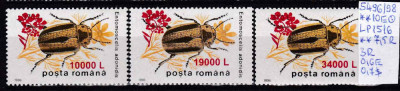 2000 Insecte 2 1996 supratipar LP1516 MNH Pret 2,9+1 lei foto