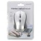 Mouse optic wireless USB, negru și argintiu, 4 butoane, 10m