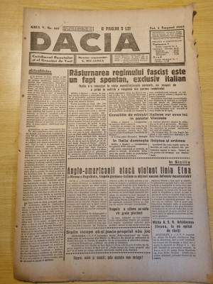 Dacia 5 august 1943-stiri al 2-lea razboi mondial,art. lugoj,oravita, foto