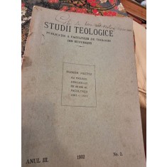 Studii Teologice - Anul III 1932 Nr. 2