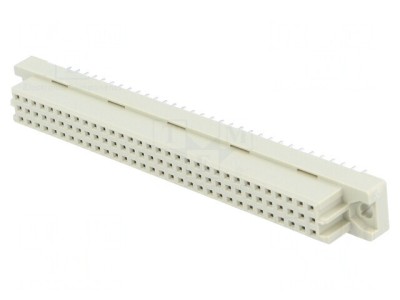 Mufă DIN 41612 Tip C Mamă 96 PIN THT Drept foto