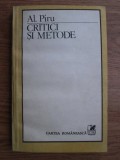 Alexandru Piru - Critici si metode
