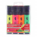 Set 4 Markere Evidentiatoare DACO, Varf de 1-5 mm, Marker Evidentiator, Markere, Marker Verde, Markere Verzi, Marker cu Vopsea Verde, Marker pentru Sc