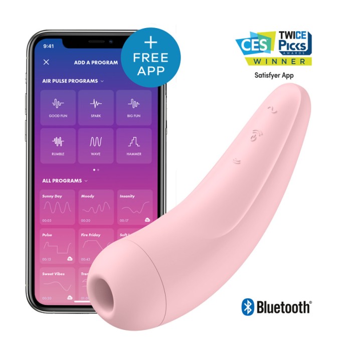 Vibrator Satisfyer Curvy 2 Air Pulse, Connect App#