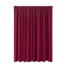 Draperie cu rejansa Jemidi, 300 x 245 cm, Bordo, Poliester, 55276.13.02