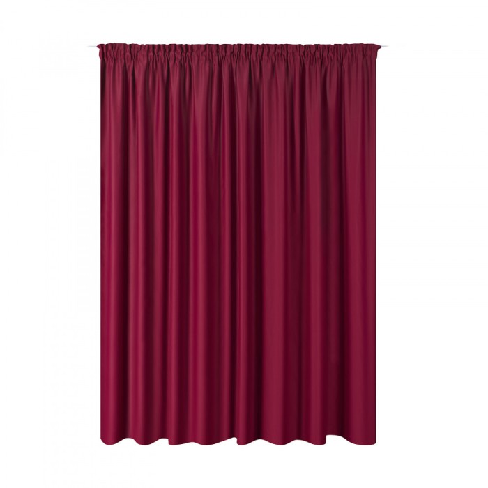 Draperie cu rejansa Jemidi, 300 x 245 cm, Bordo, Poliester, 55276.13.02