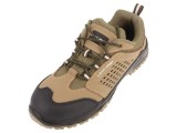 Pantofi Piele Bej-Negru cu Bombeu Metalic 44