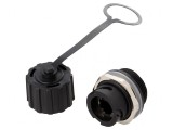 Soclu adaptor PIN 8 Cat 5e ecranat cu capac de protecție