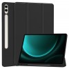 Husa pentru Samsung Galaxy Tab S9 FE+, Techsuit, Flex Trifold, Neagra