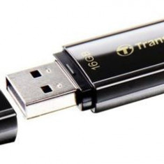 Stick USB Transcend JetFlash 350, 16GB, USB 2.0 (Negru)