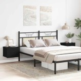 Set 2 Noptiere vidaXL Stejar Negru 40x30x30 cm Lemn Prelucrat Moderne Dormitor