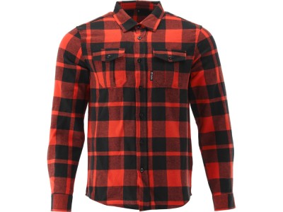 YATO Camasa in carouri din flanel, 100% bumbac, rosu-negru, marimea XL foto