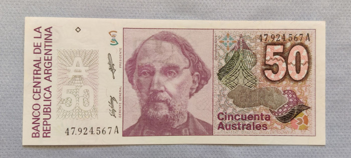 Argentina - 50 Australes ND (1986-1989) s567A