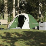 VidaXL Cort de familie pentru 6 persoane, verde, impermeabil