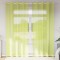 vidaXL Perdele Voile cu Oelii 2 buc Verde măr 140x225 cm 4102055