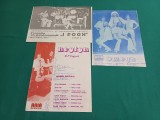 LOT 3 PLIANTE PREZENTARE FORMAȚII ROCK : I POOH, OMEGA, NEOTON/ ANII 70 *32