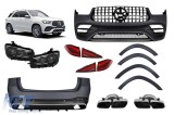 Un pachet de design tip 63 potrivit pentru Mercedes GLE W167 2018-2023 cu faruri si stopuri Performance AutoTuning