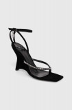 Elisabetta Franchi sandale culoarea negru, SA24L42E2