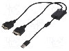 Cablu D-Sub 9pin mufa x2, USB A mufa, USB 1.1, USB 2.0, lungime {{Lungime cablu}}, {{Culoare izola&amp;#355;ie}}, LOGILINK - AU0031