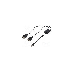Cablu D-Sub 9pin mufa x2, USB A mufa, USB 1.1, USB 2.0, lungime {{Lungime cablu}}, {{Culoare izola&#355;ie}}, LOGILINK - AU0031