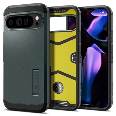 Husa pentru Google Pixel 9 Pro XL - Spigen Tough Armor - Abyss Green foto