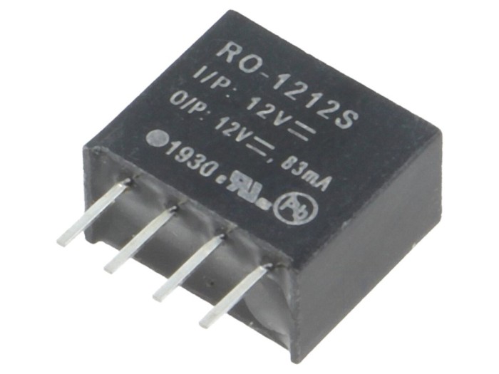 Convertor DC/DC 12V 1W SIP4