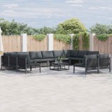 vidaXL Set de canapele pentru grădină 12 pcs Antracit Oţel