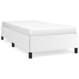 Cumpara ieftin Cadru de pat fara saltea, alb, 90x200 cm, piele ecologica