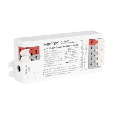 Controller Dimmer Led Monocolor Dual White, Tuya, WIFI+2.4GHz, 12-24VDC MiBoxer E2-WR foto