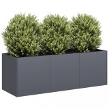 VidaXL Jardinieră Antracit 120x40x40 cm Oțel laminat la rece